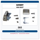 Sargent 565 End Cap Kit for 80 Series Exit Devices | US32D Satin Stainless