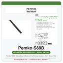 Pemko S88D SiliconSeal Adhesive Fire/Smoke Gasket – Dark Brown Roll