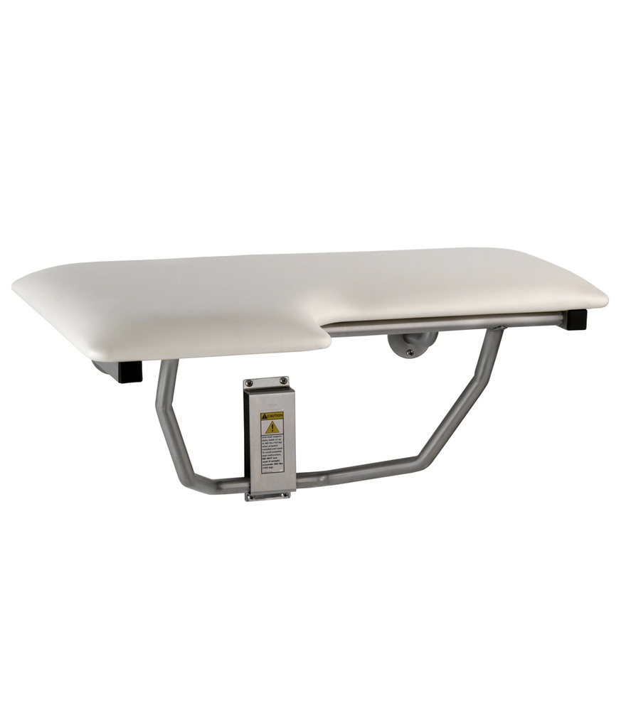 Bobrick B-517 Folding Padded Shower Seat – Right Hand, ADA, 360 lb