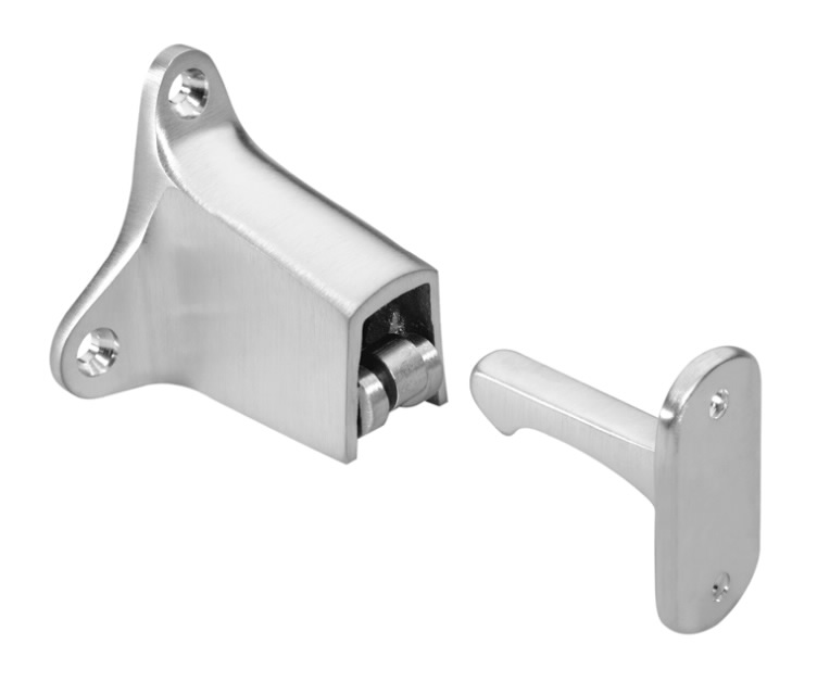 Rockwood 490 Wall Stop & Holder | Satin Chrome US26D Cast Brass