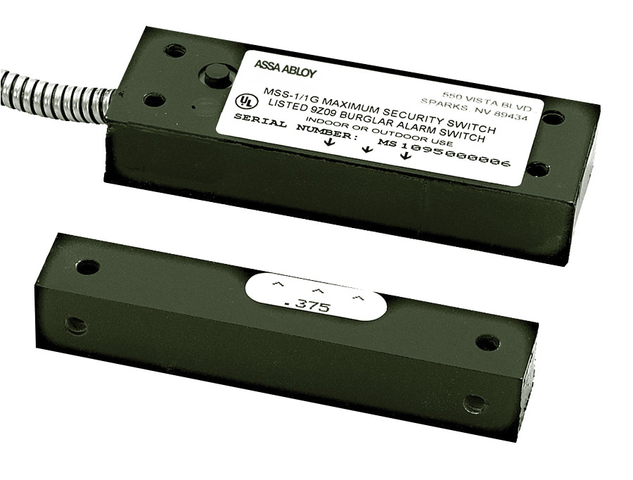 Securitron MSS-1G Maximum Security Door Position Switch, Surface Mount | UL 634 Listed
