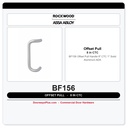 Rockwood BF156 Offset Pull Handle | 8" CTC | 1" Solid Aluminum | ADA