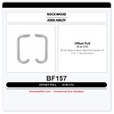 Rockwood BF157 Back to Back Offset Pull Handle | 10" CTC 1" Dia Aluminum