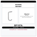 Rockwood BF157A Offset Pull Handle | 9" CTC | 90° Barrier-Free Solid Aluminum