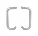 Rockwood BF158 Back-to-Back Offset Pull Handle | 12" CTC, 1" Dia, Heavy Duty Commercial