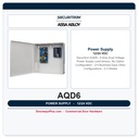 Securitron AQD6 6-Amp 12/24VDC Dual Voltage Switching Access Control Power Supply