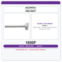 Accentra 1800F Grade 1 Fire-Rated Rim Exit Device – Exit Only | UL 3-Hour