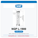 NGP L-1900 FLDL Fire Rated Steel Door Louver | Fusible Link 90-Min UL Listed