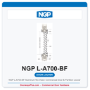 NGP L-A700-BF Aluminum No-Vision Commercial Door & Partition Louver | 55% Free Area