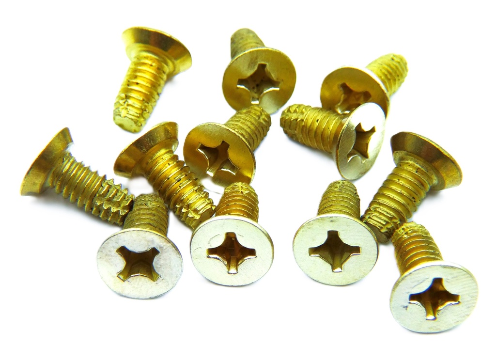 Hager 1-800-7225, Hinge Screws, Machine 12-24 x 1/2" FPHM US3