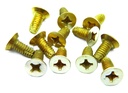 Hager 1-800-7225 FPHM Machine Screws 12-24 x 1/2" US3 Polished Brass | Pkg/12