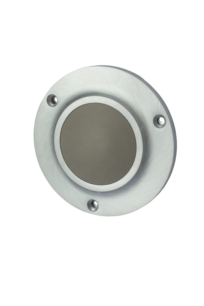 Rockwood 415 Convex Wall Stop | US26D Satin Chrome | 4" Diameter | Commercial Cast Brass