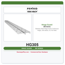 Markar HG305 Stainless Steel Hinge Guard Continuous Hinge | 300 Series | UL Fire Rated | Grade 1