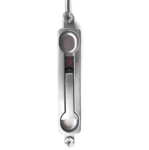 International Door Closers FB-1202 Manual Flush Bolt – 1/8" Offset, Aluminum Storefront