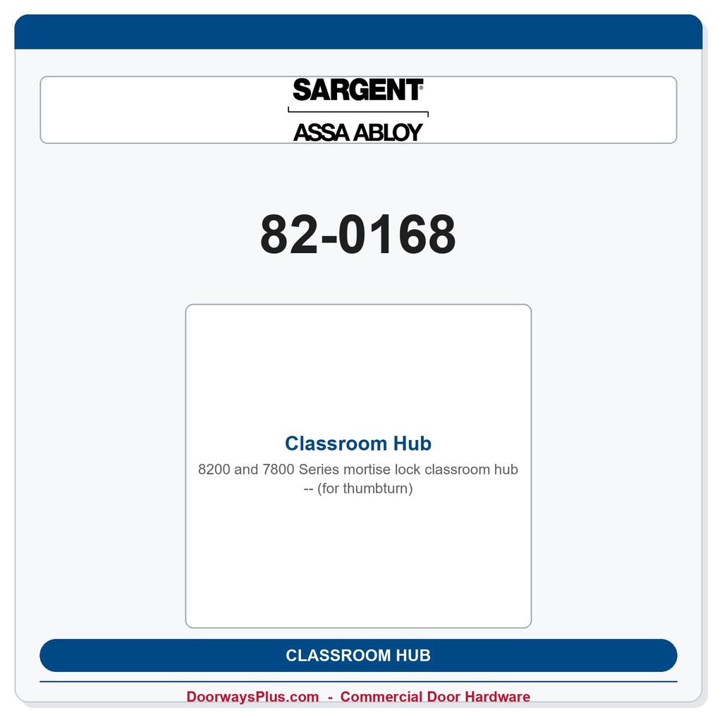 Sargent 82-0168 Classroom Hub (for thumbturn)