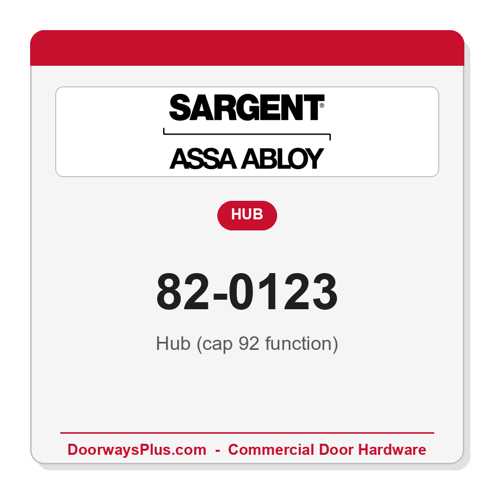 Sargent 82-0123 Hub (cap 92 function)