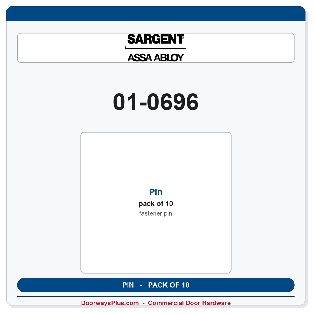 Sargent 01-0696 Pin - Pack of 10