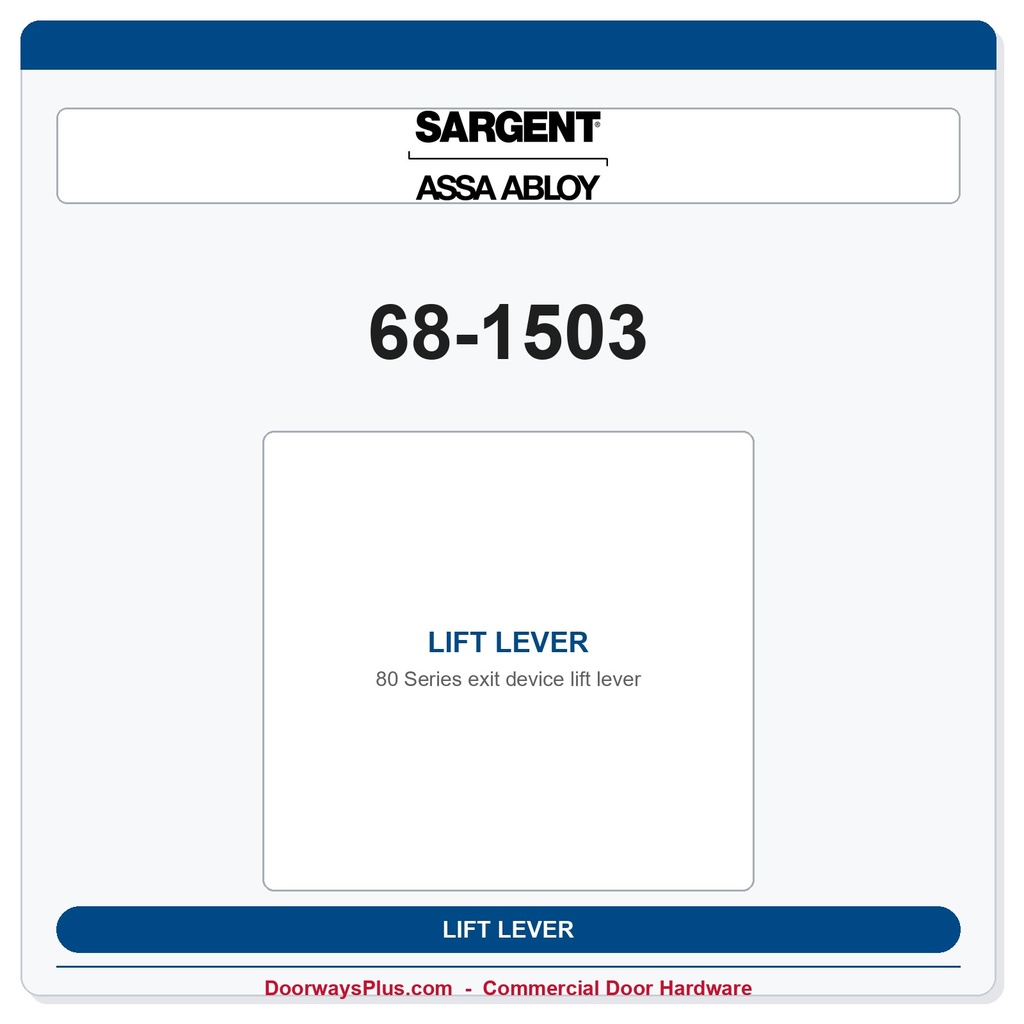 Sargent 68-1503 LIFT LEVER