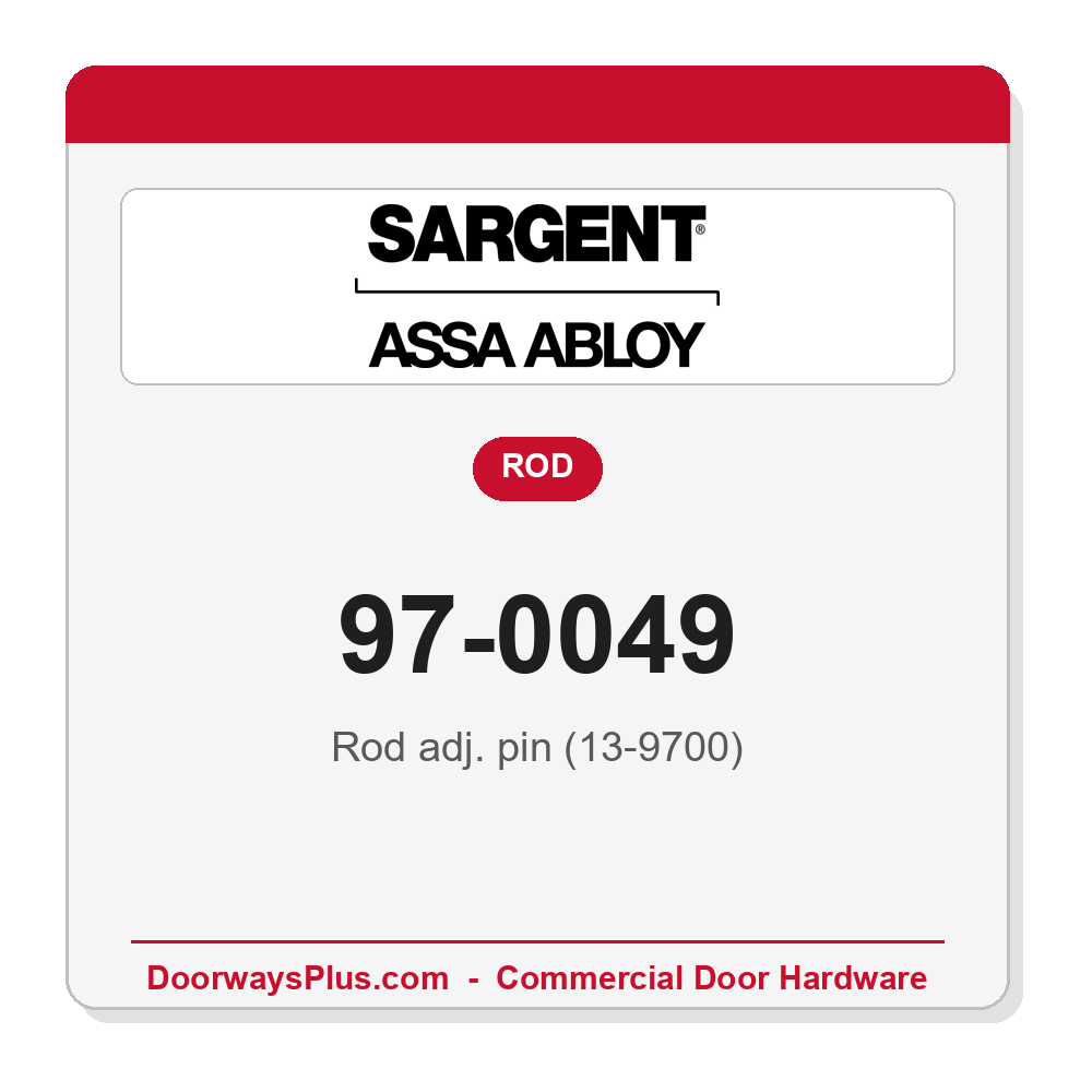 Sargent 97-0049 Rod adj. pin (13-9700) - Pack of 10