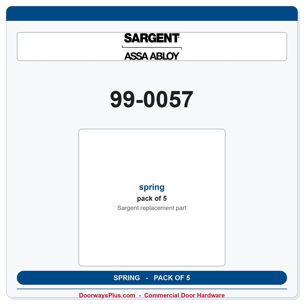 Sargent 99-0057 spring - Pack of 5