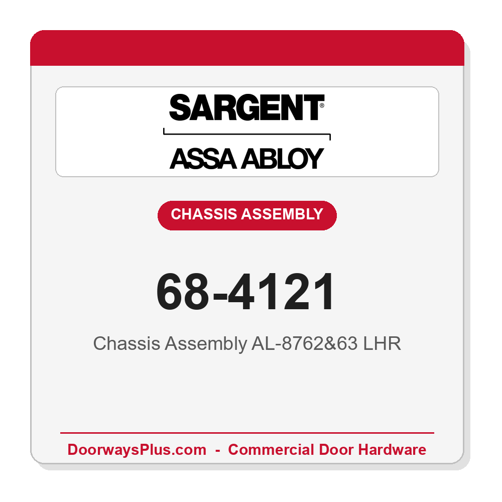 Sargent 68-4121 Chassis Assembly AL-8762&63 LHR