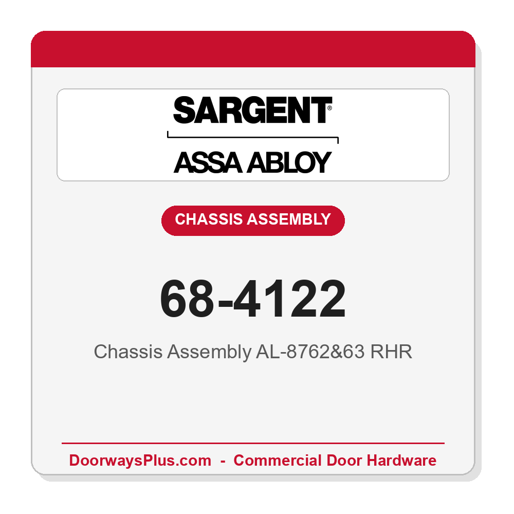 Sargent 68-4122 Chassis Assembly AL-8762&63 RHR