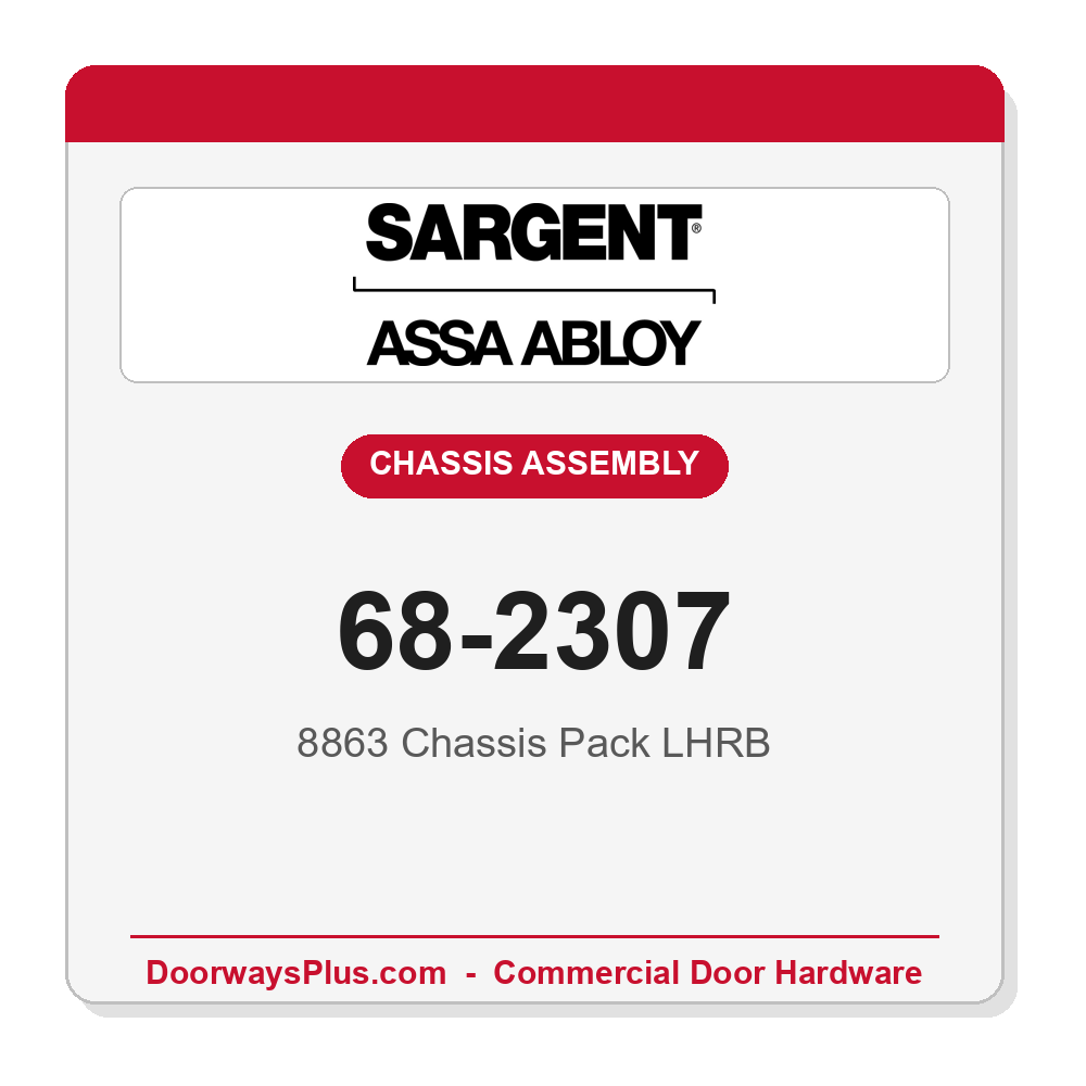 Sargent 68-2307 8863 Chassis Pack LHRB