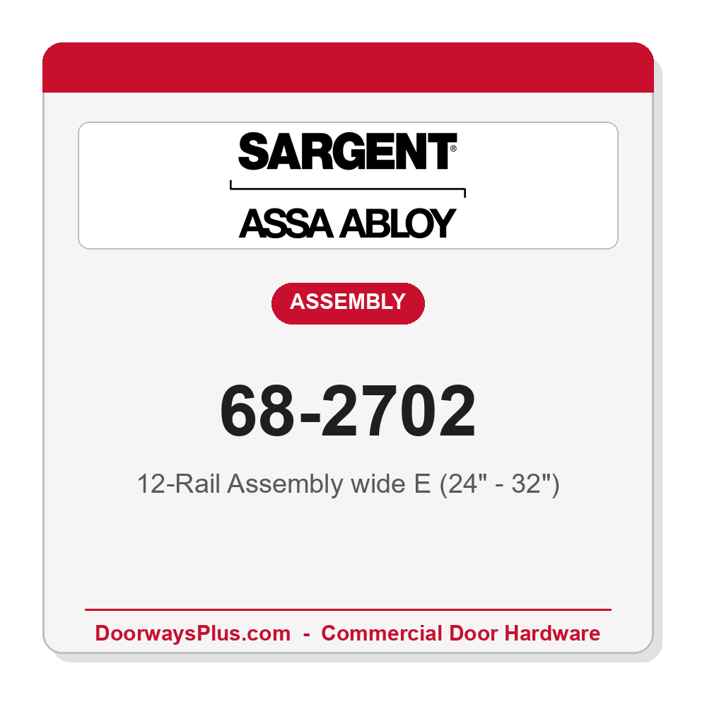Sargent 68-2702 12-Rail Assembly wide E (24" - 32")