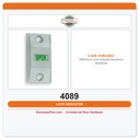 International Door Closer 4089 Door Lock Indicator – Aluminum Storefront