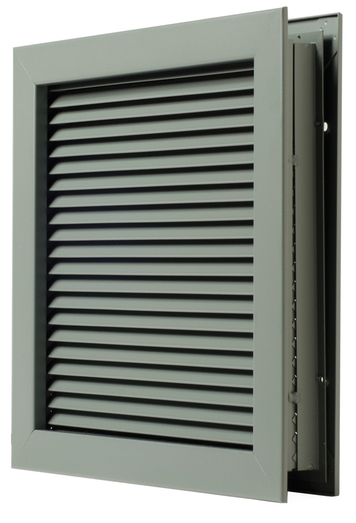 NGP National Guard L-700-RX Steel Door Louver | No-Vision 55% Free Area Airflow