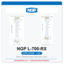 NGP L-700-RX No-Vision Steel Door Louver | 55% Free Area, 18-Gauge, 1-3/4" Doors