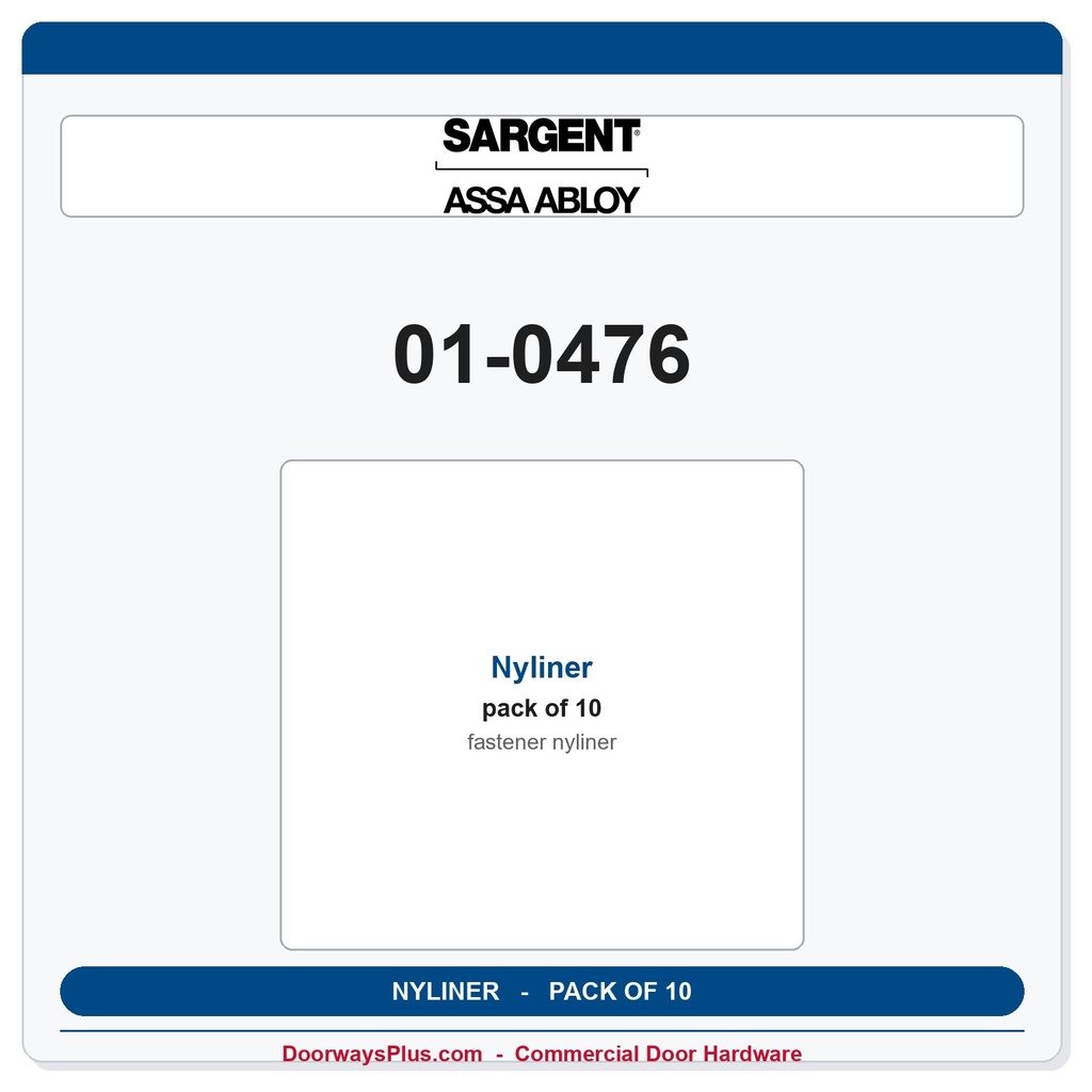 Sargent 01-0476 Nyliner - Pack of 10