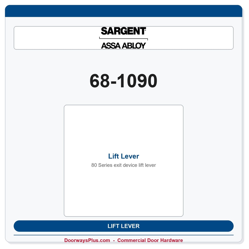 Sargent 68-1090 Lift Lever