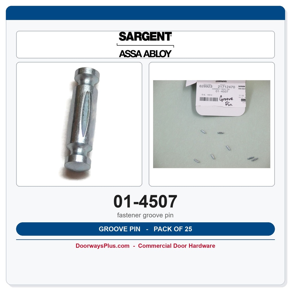 Sargent 01-4507 Groove Pin - Pack of 25