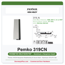 Pemko 319CN Neoprene Weatherstrip & Sound Seal – Aluminum 3'0"x7'0" Set