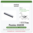 Pemko 332CR EPDM Perimeter Weatherstrip & Sound Seal – 3/0 x 7/0 Set