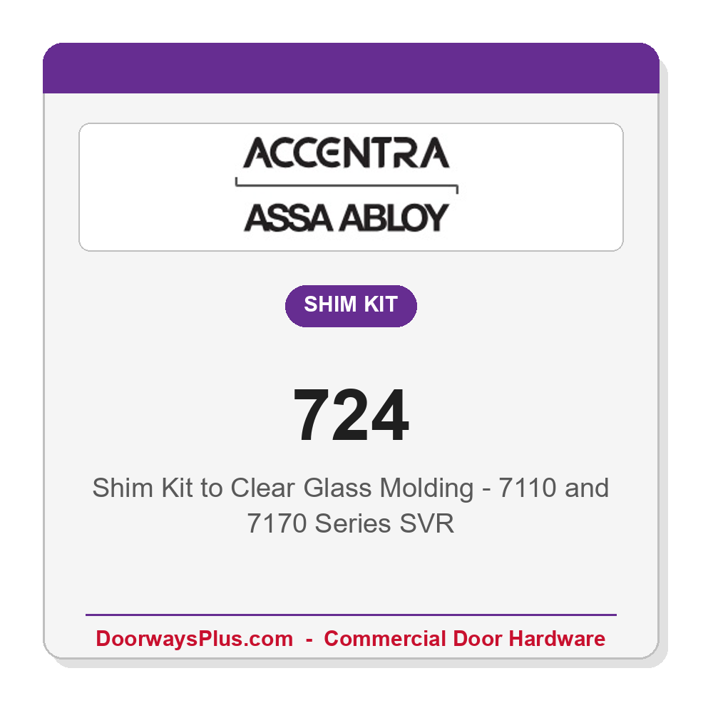 Accentra 724 Shim Kit to Clear Glass Molding - 7110 and 7170 Series SVR