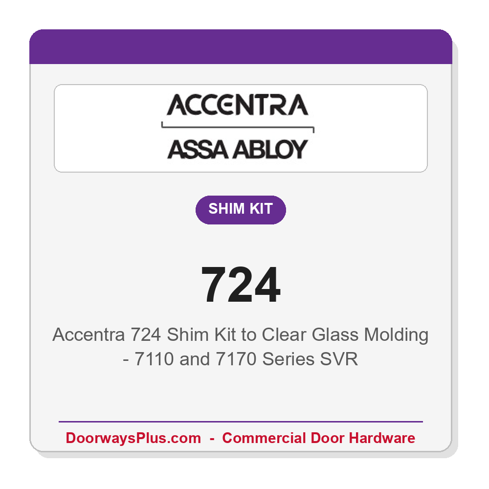 Accentra 724 Shim Kit to Clear Glass Molding - 7110 and 7170 Series SVR