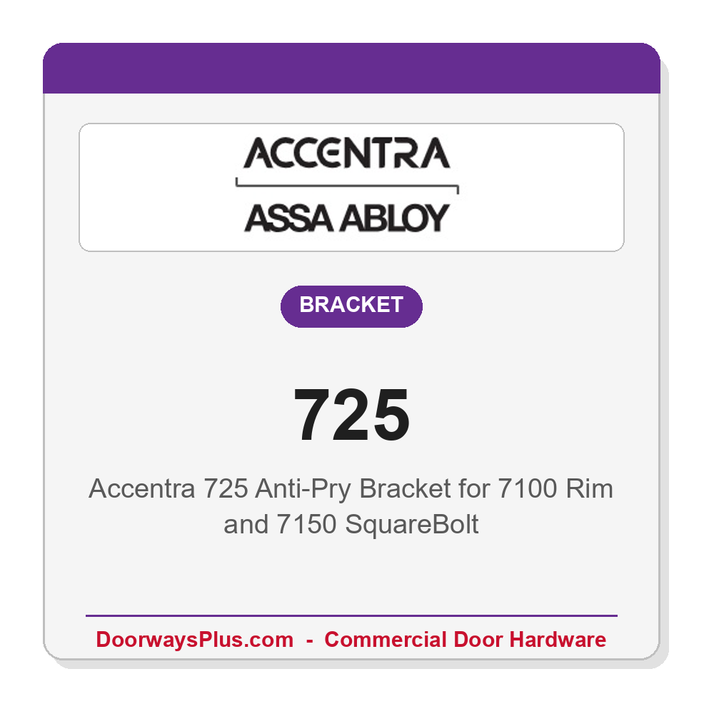 Accentra 725 Anti-Pry Bracket for 7100 Rim and 7150 SquareBolt