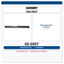 Sargent 68-0957 Mounting Rail G-Narrow