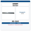 Sargent 68-1043 Mounting Rail J-narrow