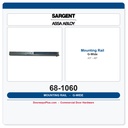 Sargent 68-1060 Mounting Rail G-wide