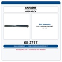 Sargent 68-2717 Rail Assembly narrow cam lockdown F