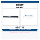 Sargent 68-2718 Rail Assembly narrow cam lockdown G