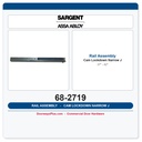 Sargent 68-2719 Rail Assembly Narrow cam lockdown J