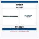 Sargent 68-2908 19- Rail Assembly J Narrow (37" - 42")