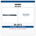 Sargent 68-3073 55-58 Rail Assembly E-narrow