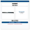 Sargent 68-3793 12-59-83/84/85 Rail Assembly J-Narrow