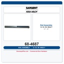 Sargent 68-4687 12-53-56 F Wide Rail Assembly