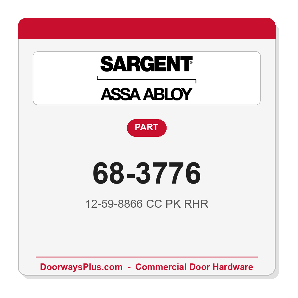 Sargent 68-3776 12-59-8866 CC PK RHR